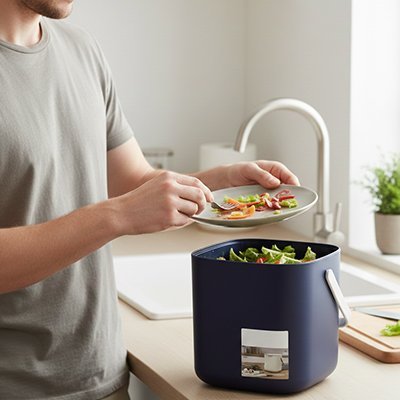 Poubelle de cuisine | Design Silencieux - WOWBRAVO